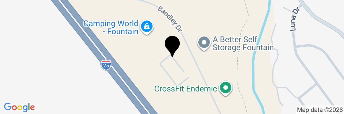 Map showing facility locations