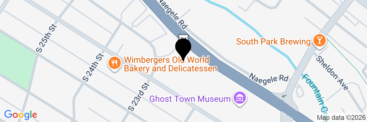 Map showing facility locations
