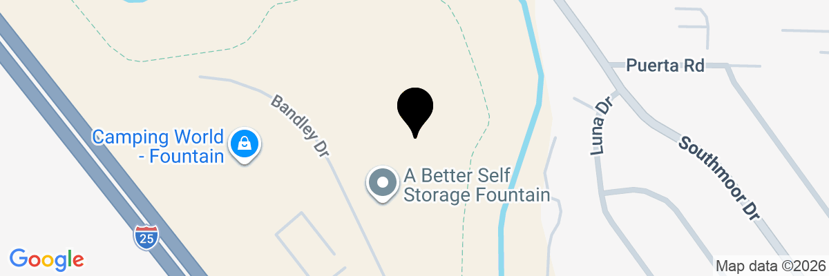 Map showing facility locations